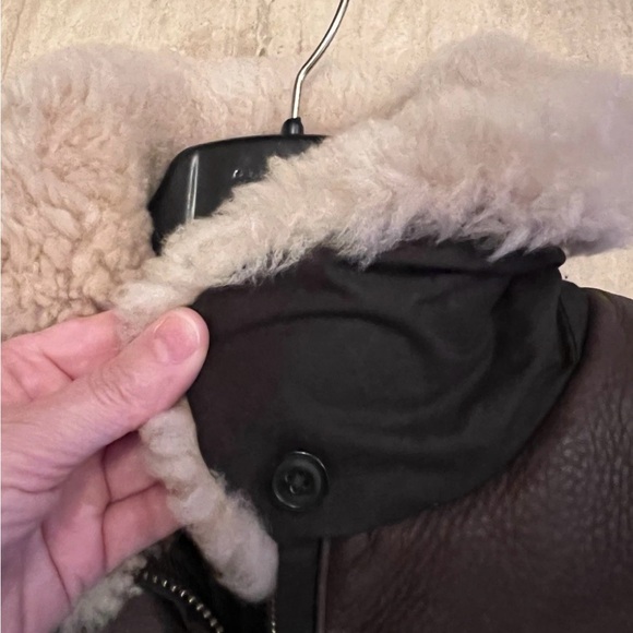 Filson Brown Cascade Down Jacket Large Shearling Made in Canada - Picture 11 of 12